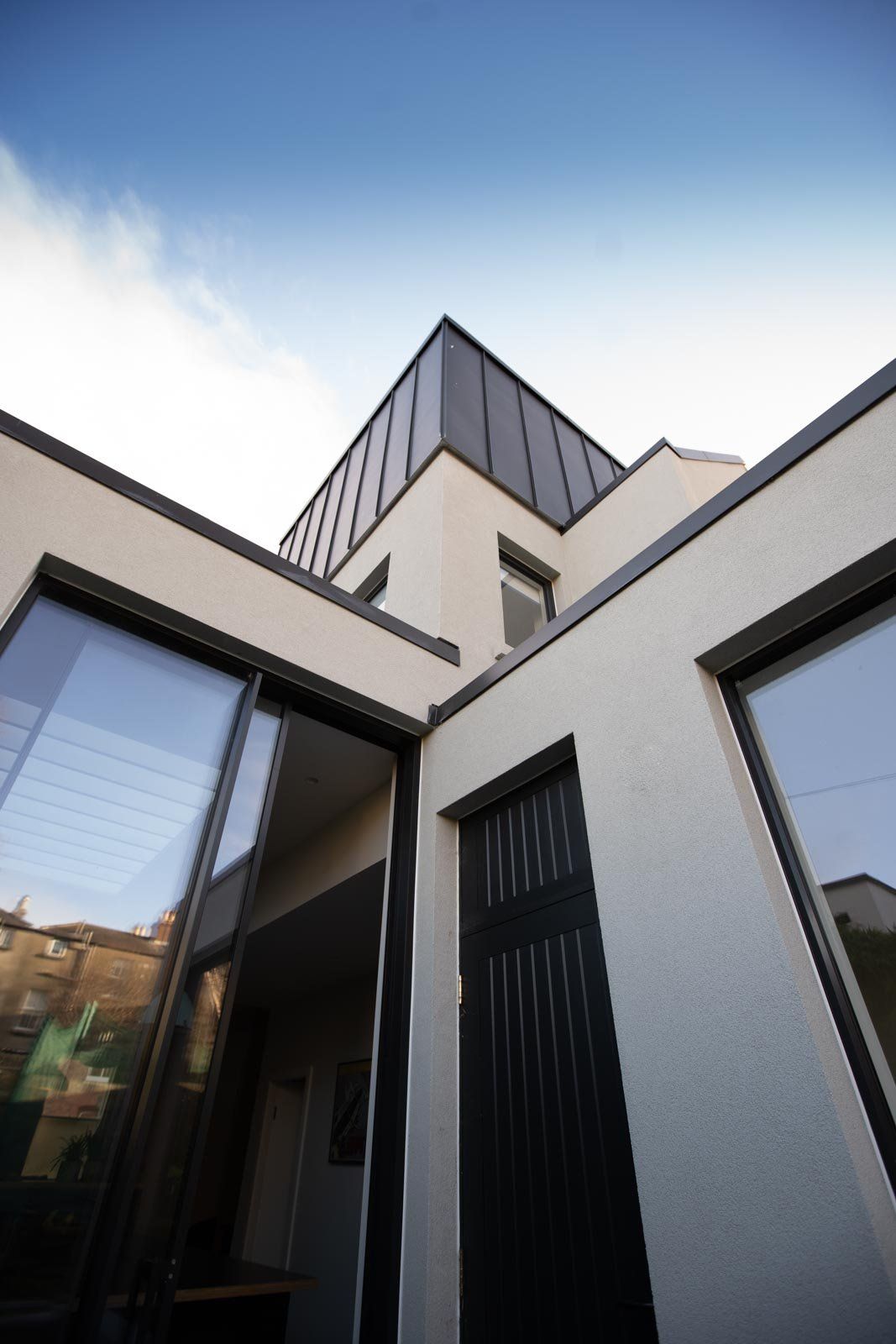 Exterior of the recently renovated and extended Georgian terrace house
