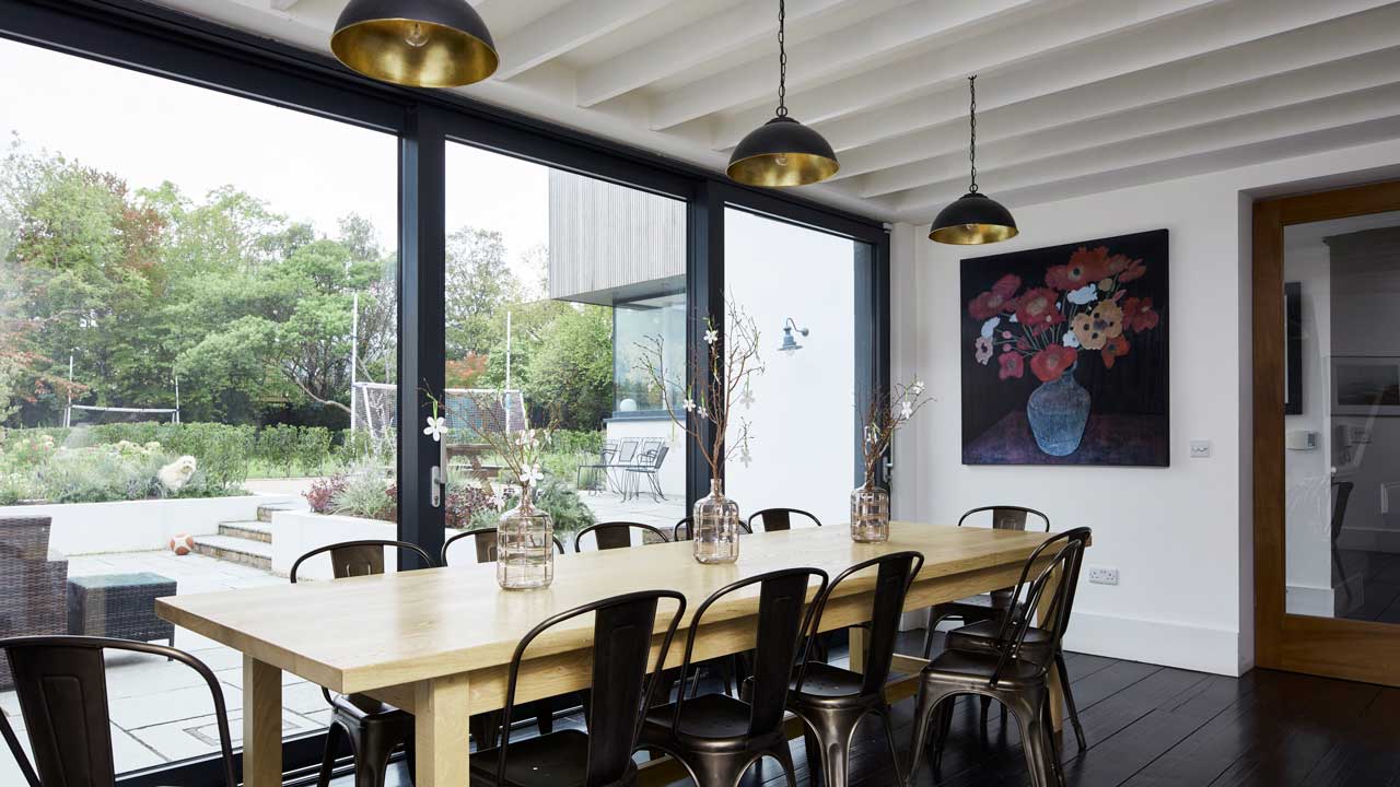 Dinning room of the White Lodge designed by Dublin Design Studio