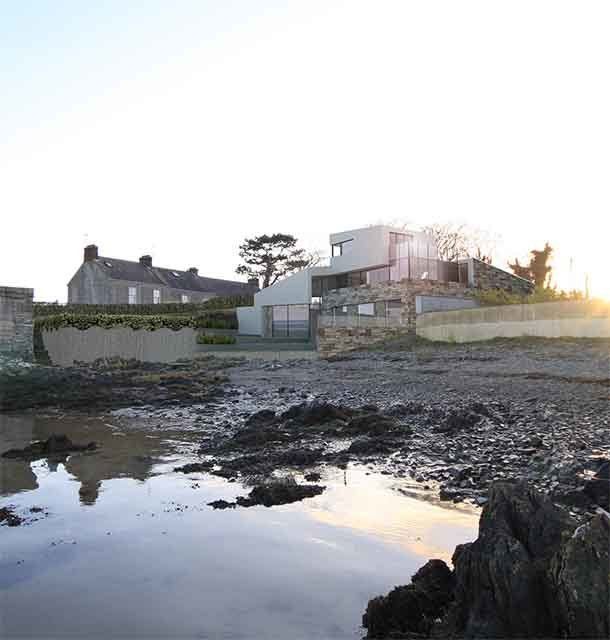 Dramatic contemporary dwelling on an incredible coastal site in Blackrock, Dublin
