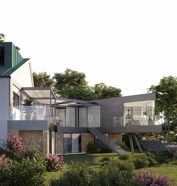 New build project of a dwelling locate in Howth and designed by Dublin Design Studio.