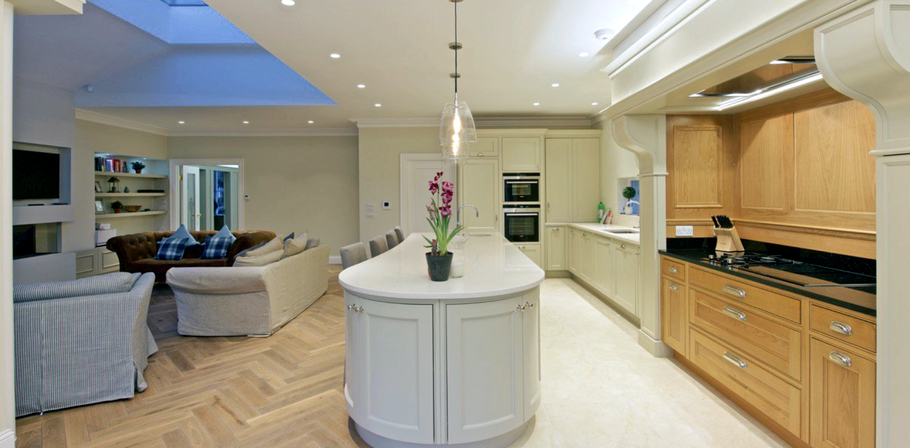 Expensive interior for kitchen of the 'Blackrock Refurbishment' project by 'Dublin Design Studio'