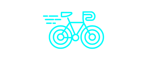 riverbank, e-bikes, inc., st albert, neon, blue, bicycle, logo