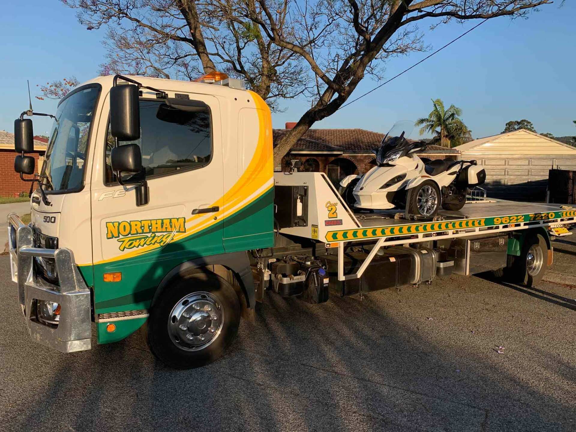 A Tow Truck with a Vehicle on the Back — Northam, WA — Northam Towing