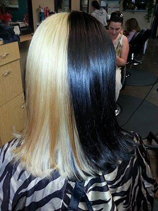 Two colored hairstyle - Fashion Hair Colors in Webster, TX