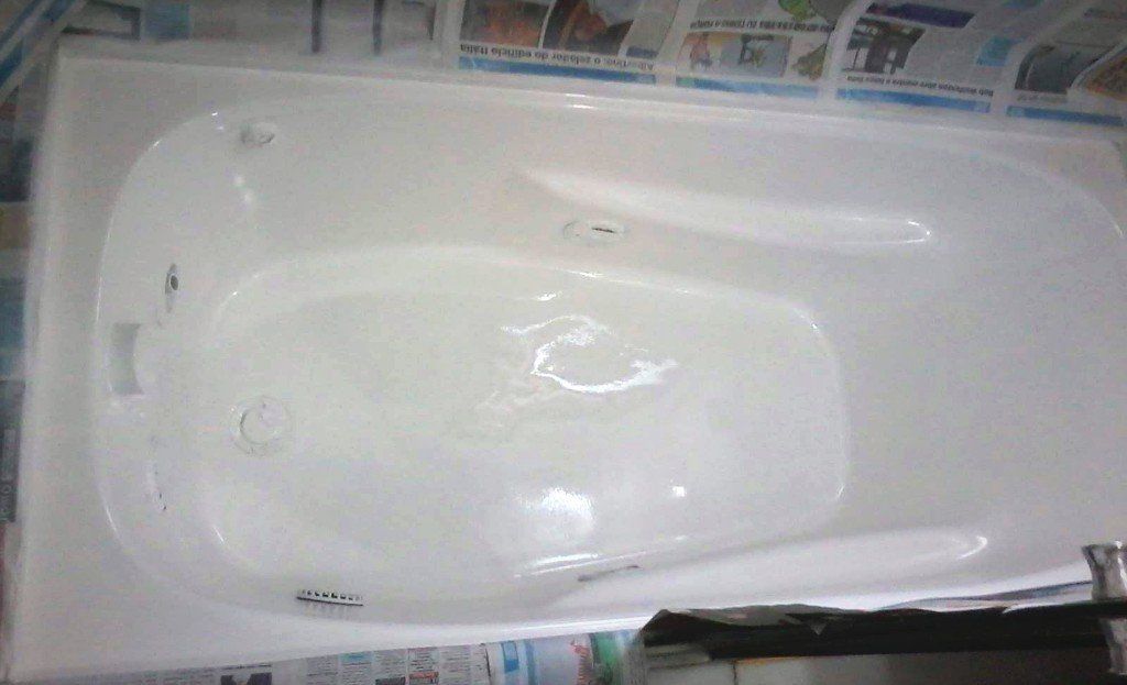 trocar a cor da banheira