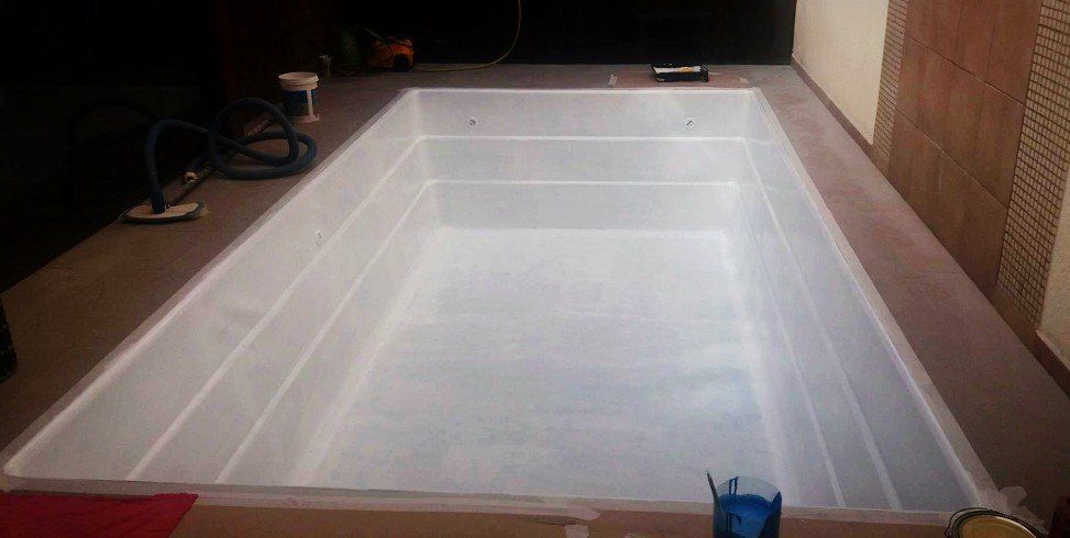 Reforma de piscina de fibra de vidro