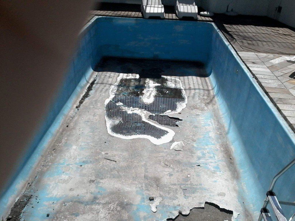 Recuperar piscina de fibra de vidro