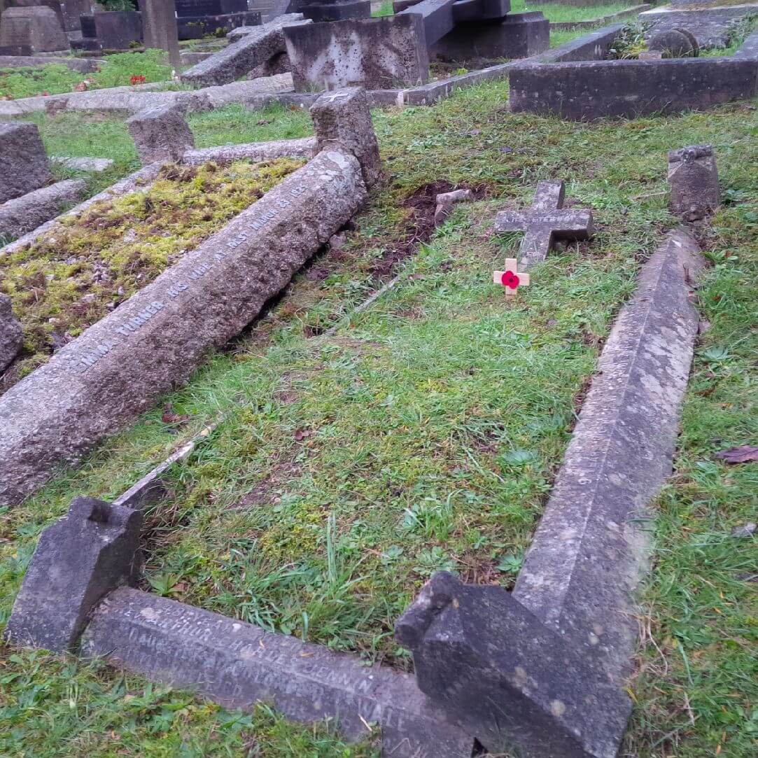 destroyed full memorial before renovation