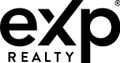 The logo for exp realty is black and white.