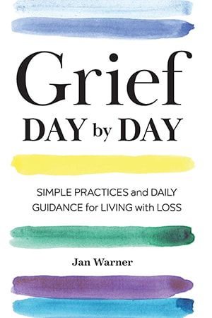 A book titled grief day by day simple practices and daily guidance for living with loss