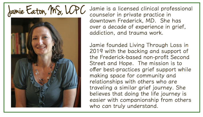 Jamie eaton is a licensed clinical professional counselor in private practice in downtown frederick md