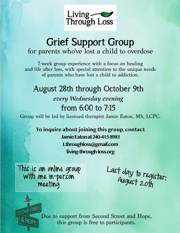 Support Groups | Living Through Loss | Frederick MD