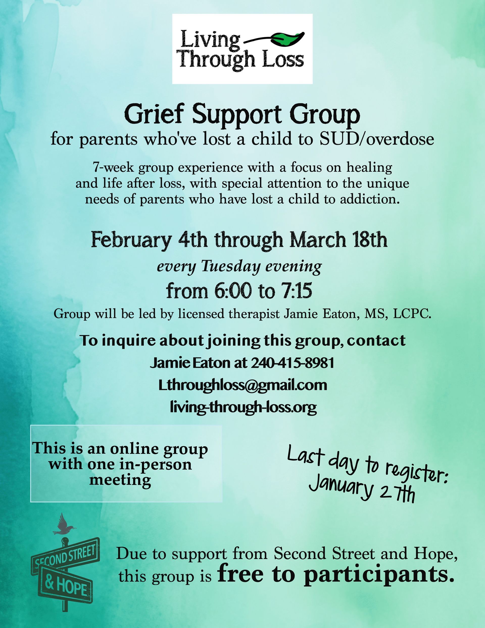 Living Through Loss Support Group 2025
