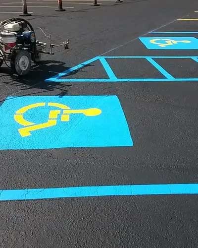 New Sealcoating — Gaston, SC — Huggins Paving & Sealcoating - ABC Sealcoating & Striping