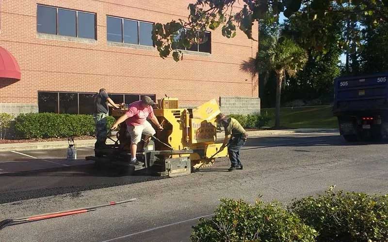 Hot Asphalt — Gaston, SC — Huggins Paving & Sealcoating - ABC Sealcoating & Striping