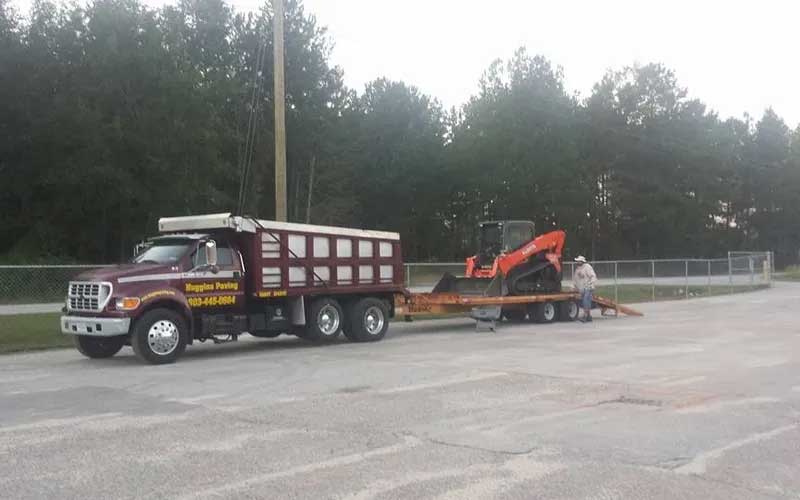 Asphalt Truck — Gaston, SC — Huggins Paving & Sealcoating - ABC Sealcoating & Striping