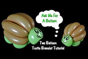 Two Balloon Turtle Bracelet Tutorial