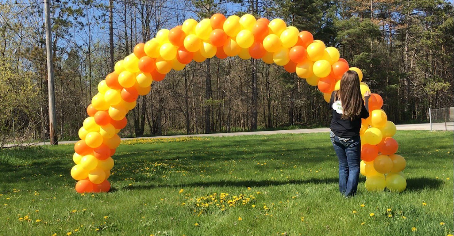 Large Balloon Arch - Learn how to make balloon arch