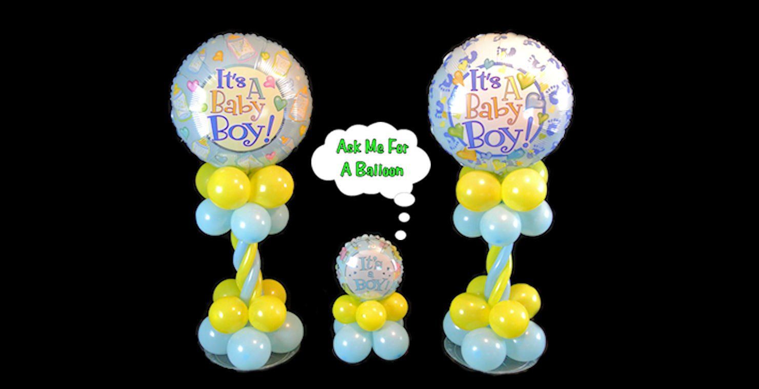 Baby shower balloon centerpieces for table decorations. Learn how to make with this video tutorial!