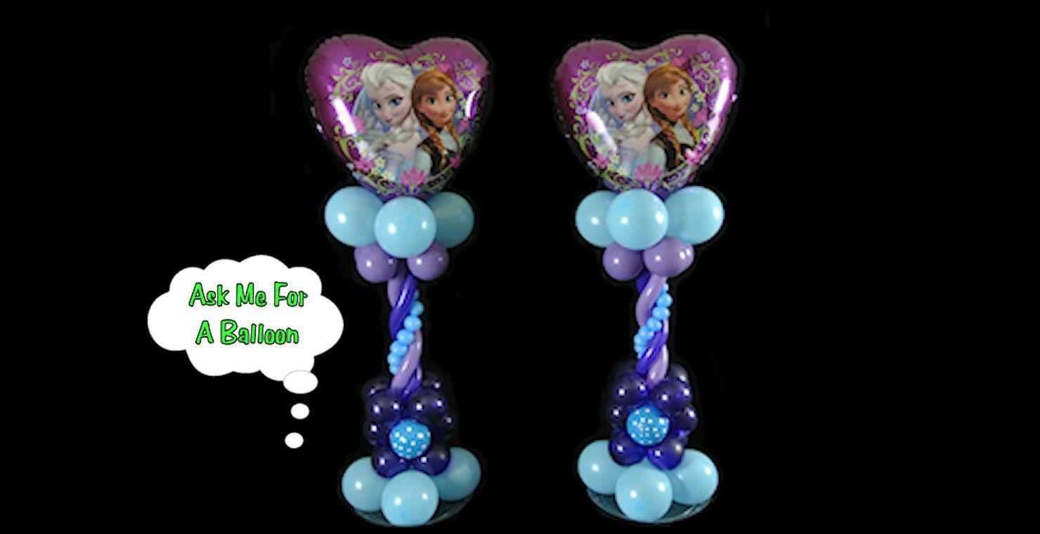 Heart Frozen Balloon Centerpiece Tutorial - Balloon Decoration Idea