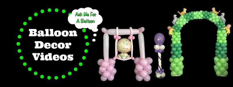 Balloon decoration tutorial videos.
