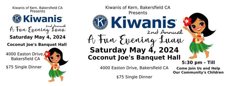 A ticket for a Kiwanis event on Saturday may 4 , 2024