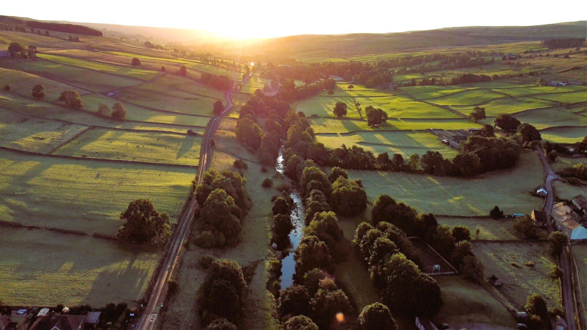 Black Dog House Westgate aerial view North Pennines