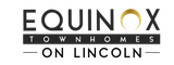 Equinox Townhomes on Lincoln logo. 