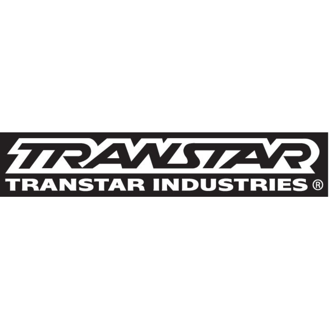 a black and white logo for transtar industries on a white background .