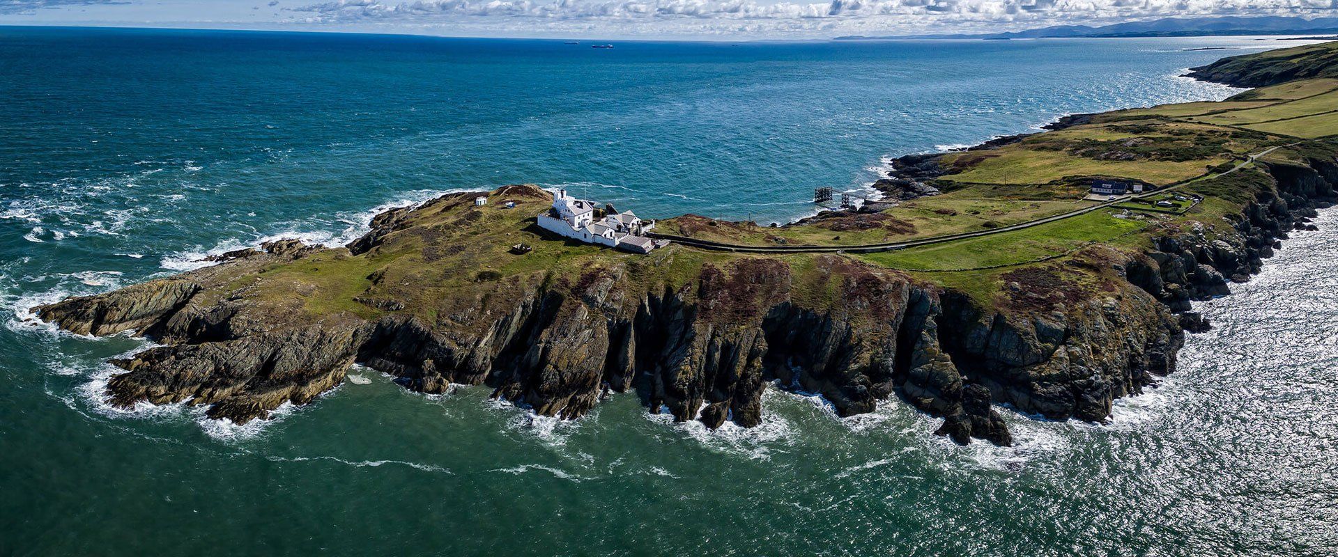 Aerial image of the lighthouse