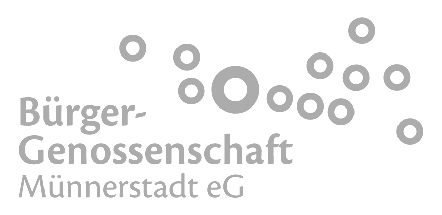 Logo Bürgergenossenschaft Münnerstadt grau