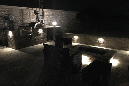 Bricks at night — Jasper, IA — Dubois Co. Block & Brick Inc.