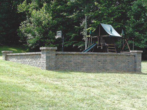 Playground fence — Jasper, IA — Dubois Co. Block & Brick Inc.