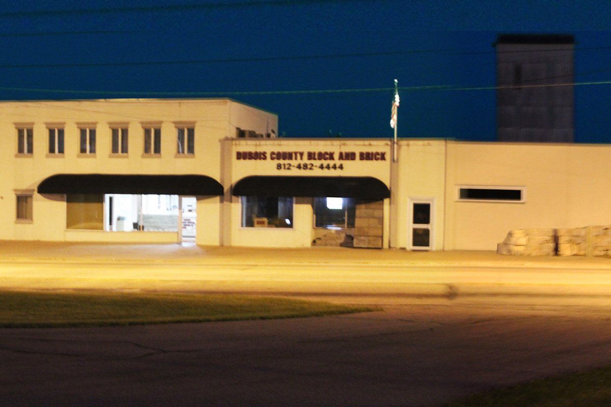 Company building — Jasper, IA — Dubois Co. Block & Brick Inc.