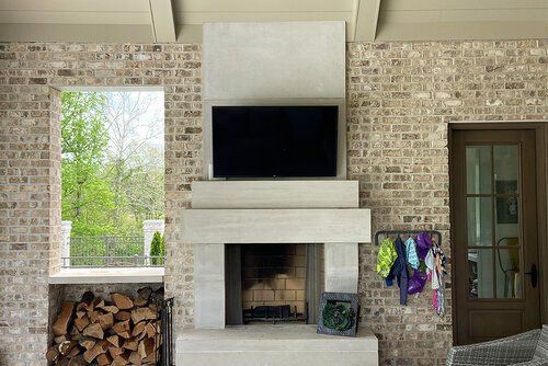 Pile of chopped woods — Jasper, IA — Dubois Co. Block & Brick Inc.