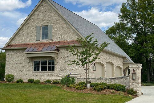 House with wall bricks — Jasper, IA — Dubois Co. Block & Brick Inc.