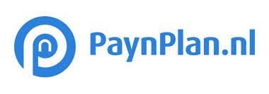 Het logo van paynplan.nl is blauw en wit op een witte achtergrond.