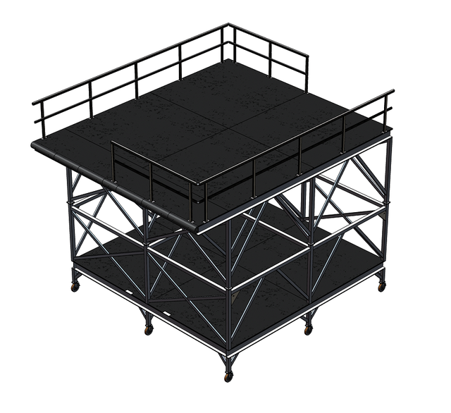 Small Movable Working Platform