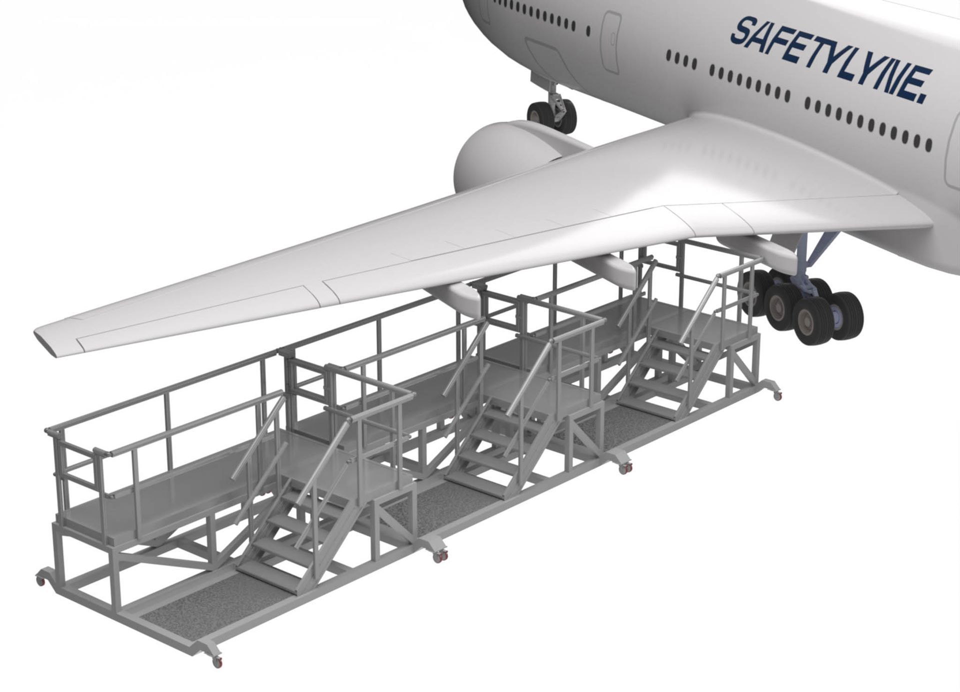 Airplane Maintenance Stair Platforms