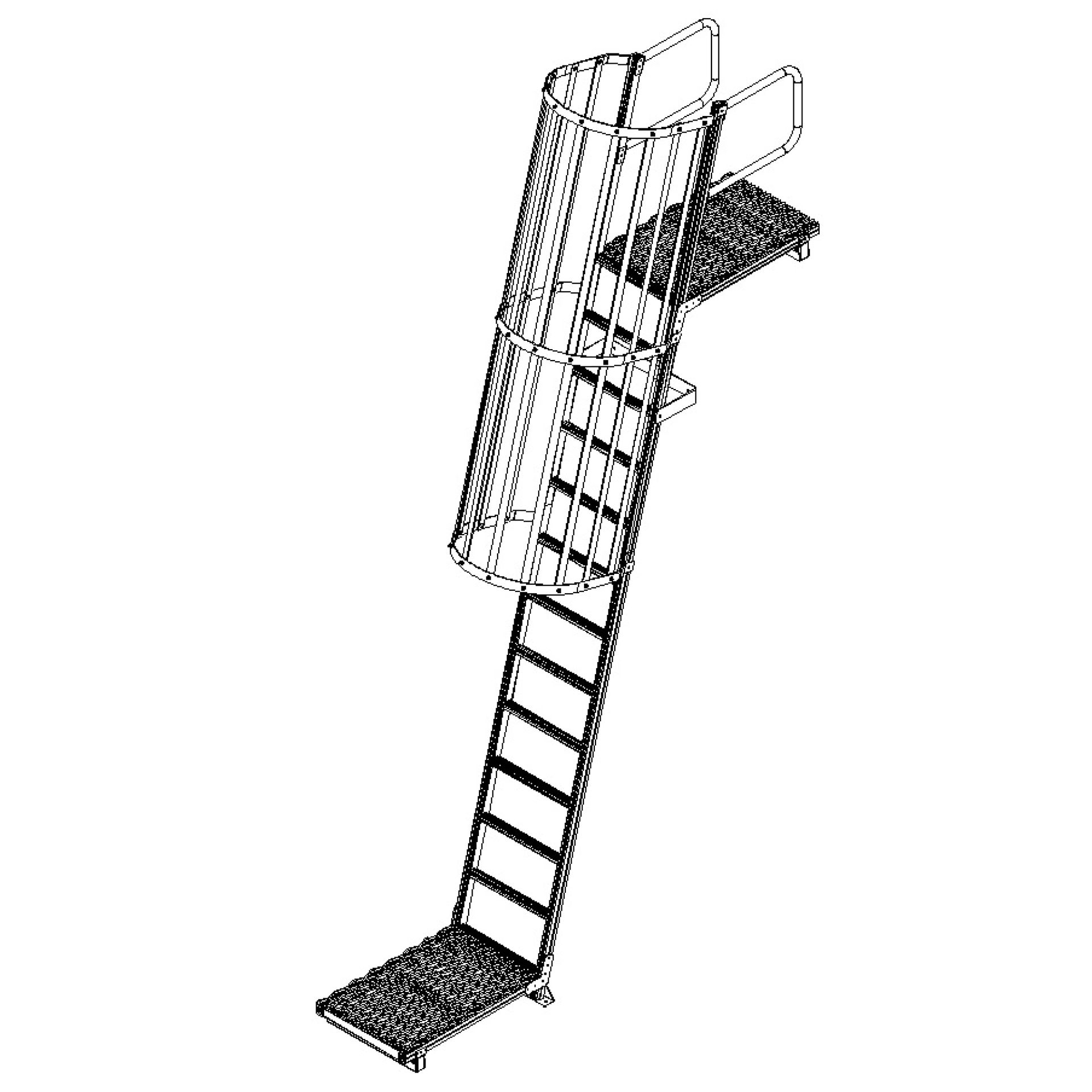 Staticline System roof safety maintenance access