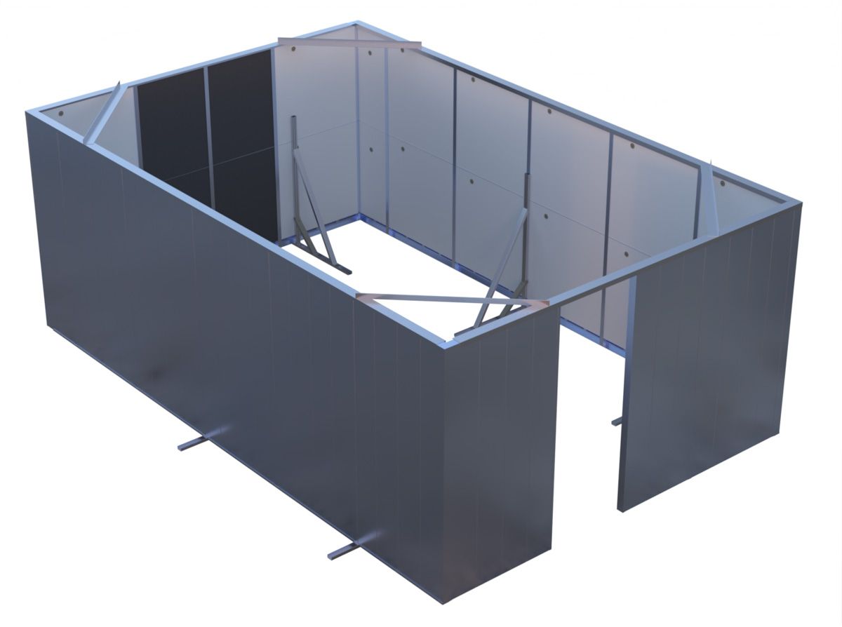 Acoustic screens and plant decks for HVAc