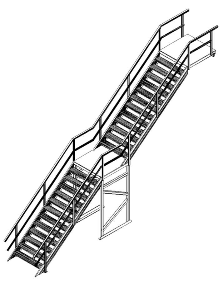 Custom Aluminium Access Stairs