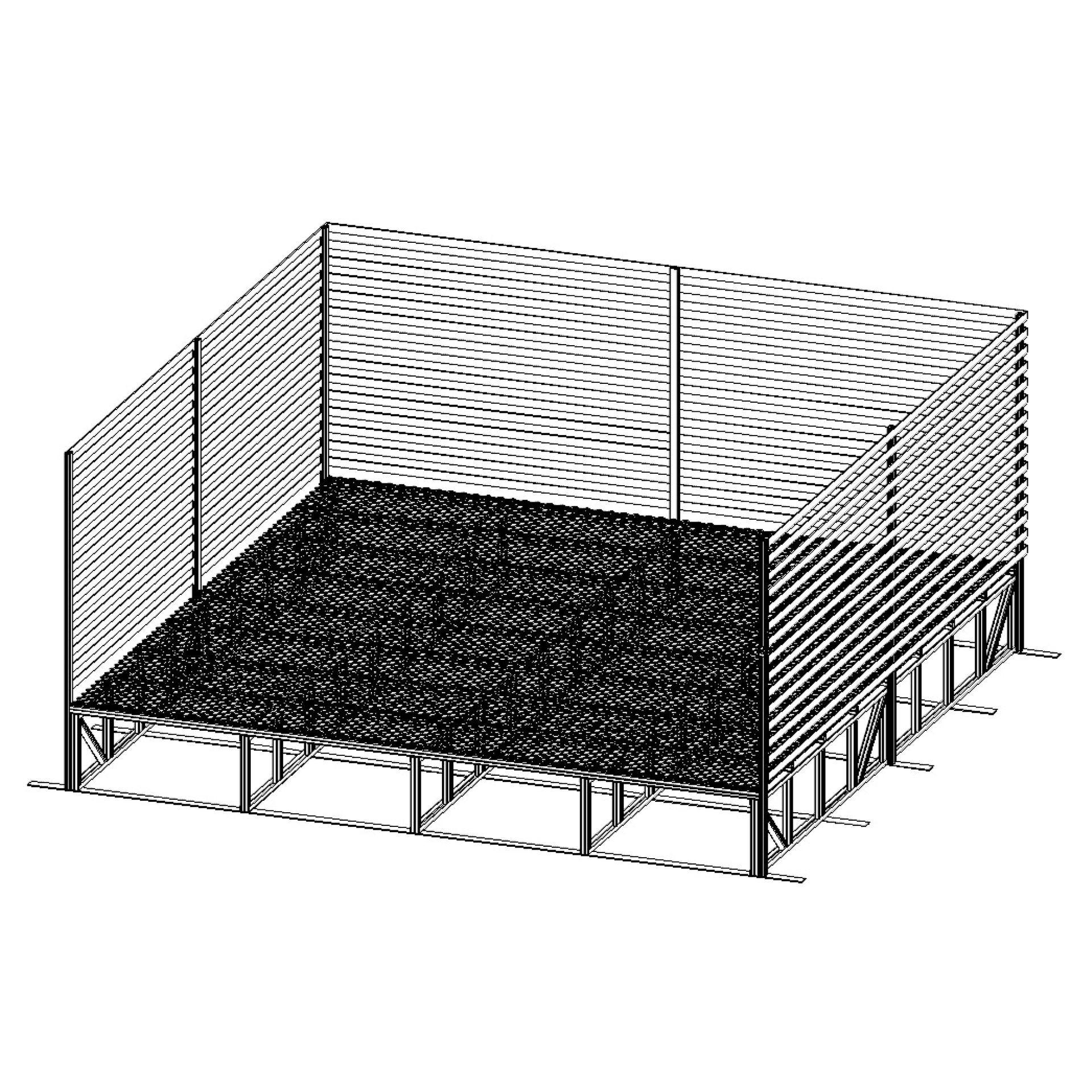 plant deck, batten screen