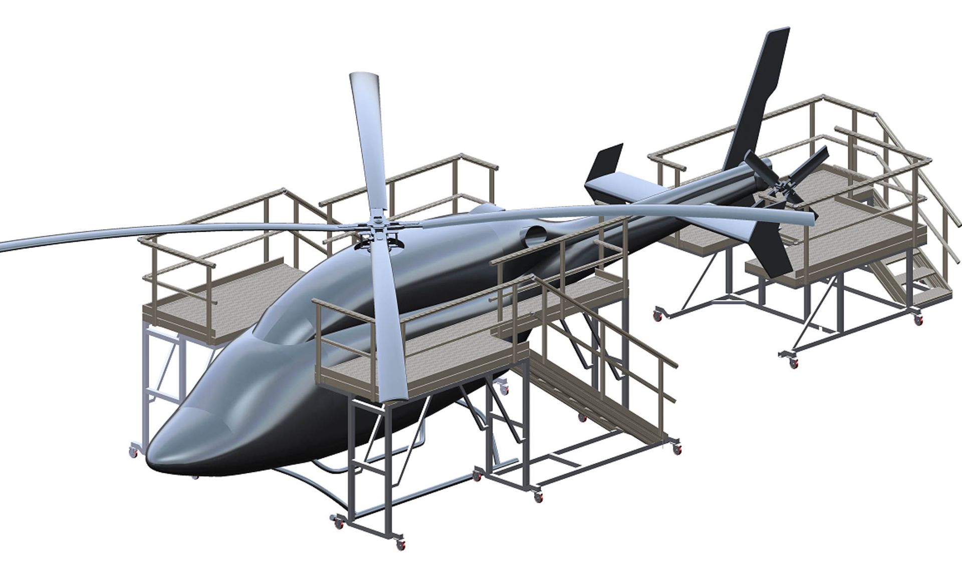 Helicopter Maintenance Access Platforms