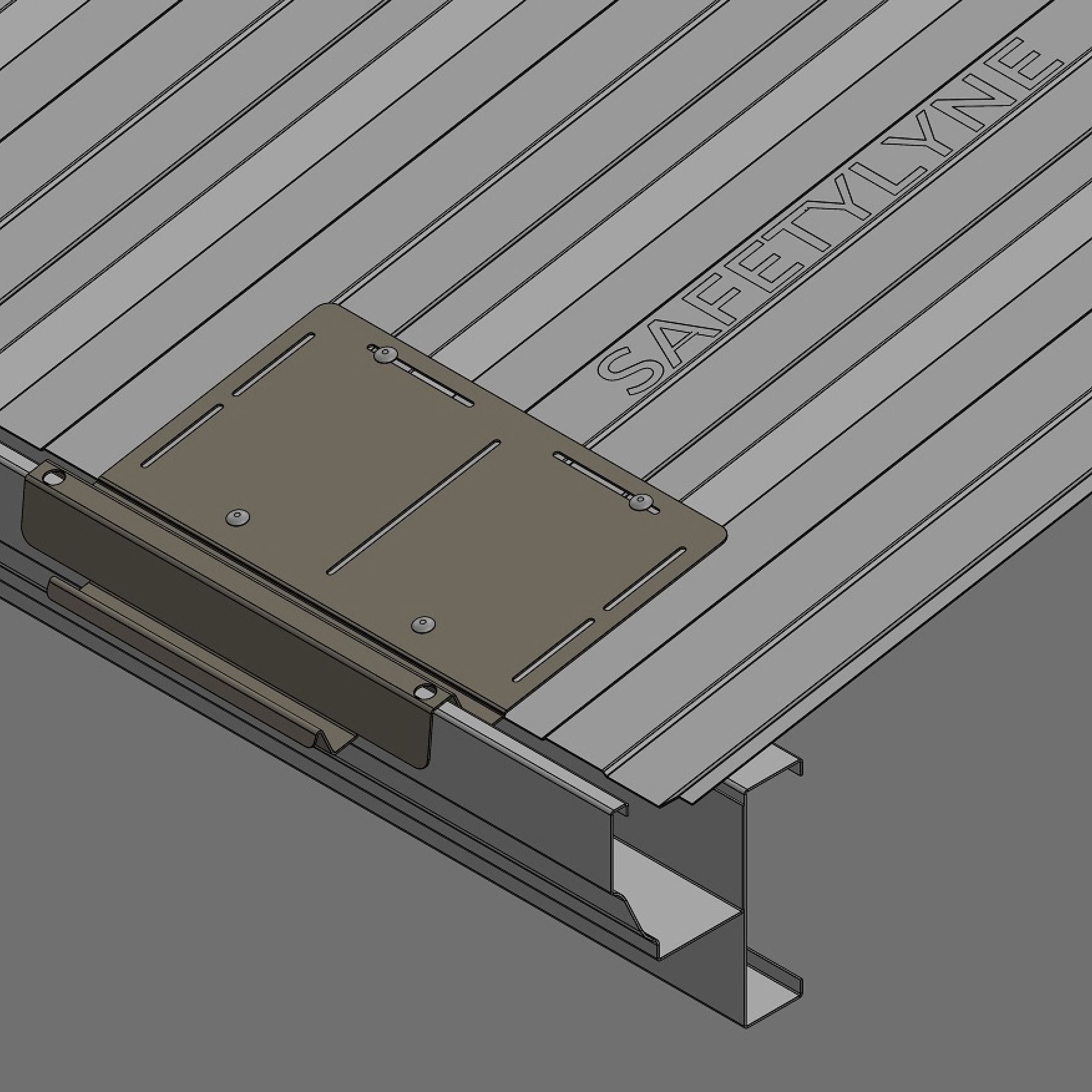 Ladder bracket installation
