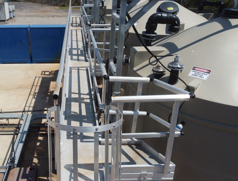 Chemical liquid management storage tank access