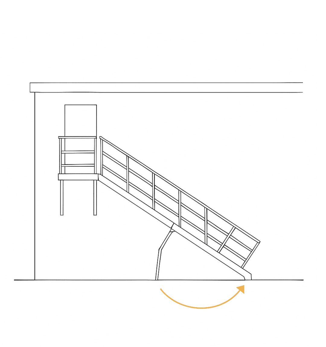retractable fire escape stairs design