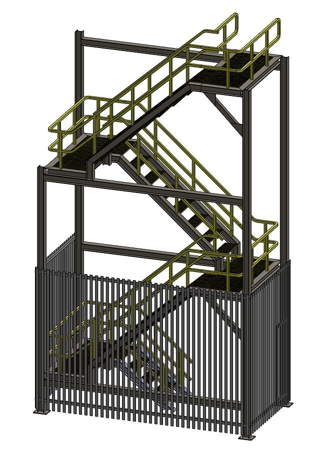 Structural Aluminium Access Stair Tower