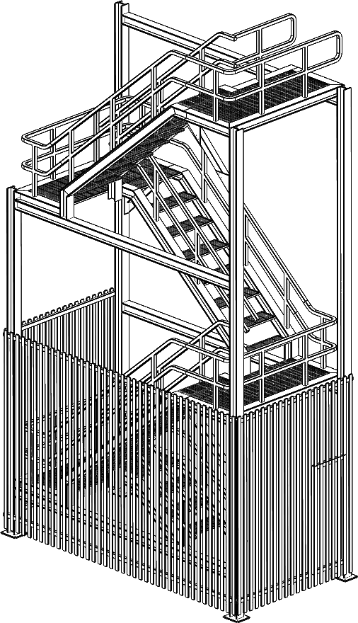 engeneered stairtower drawing