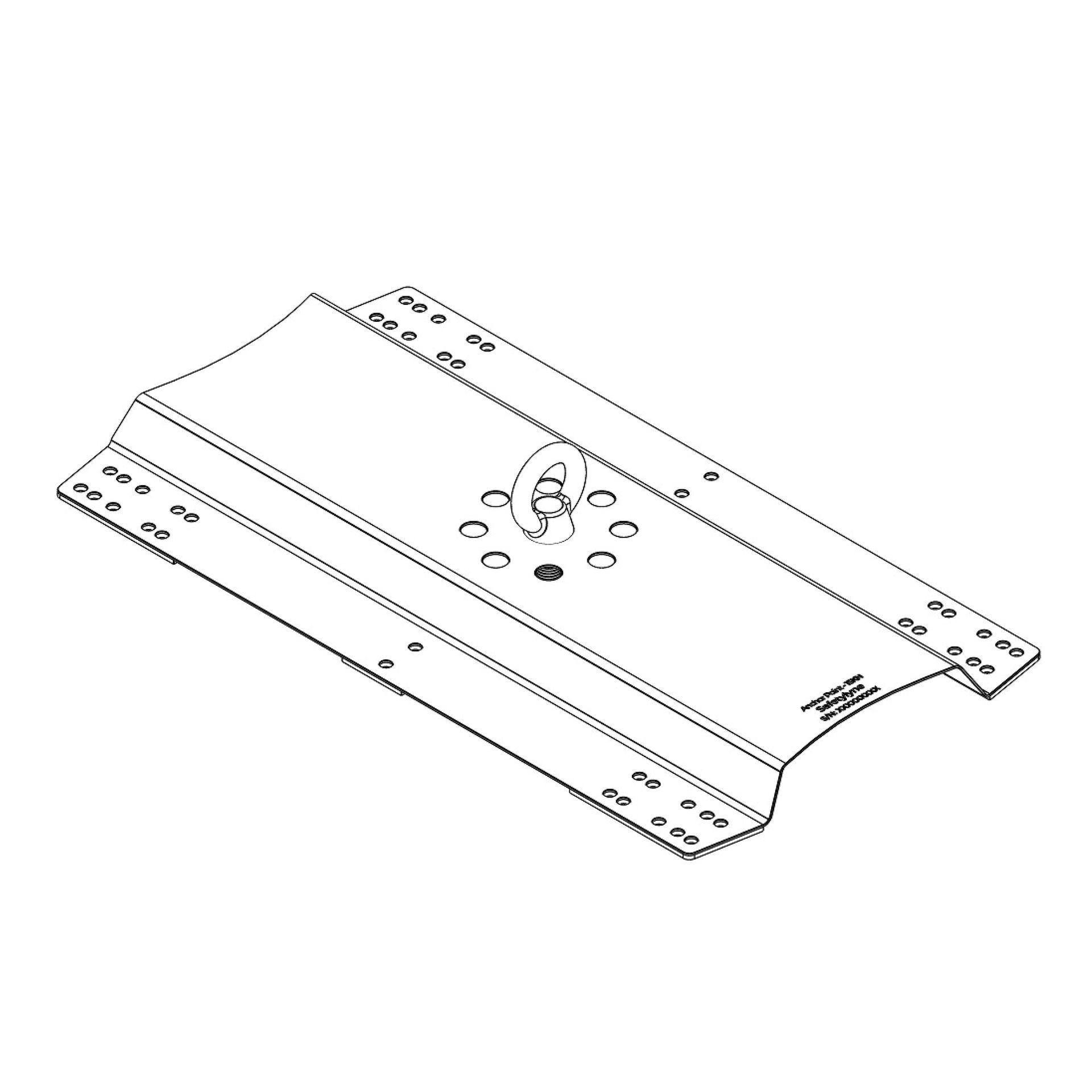 Anchor point for height safety access in facade maintenance